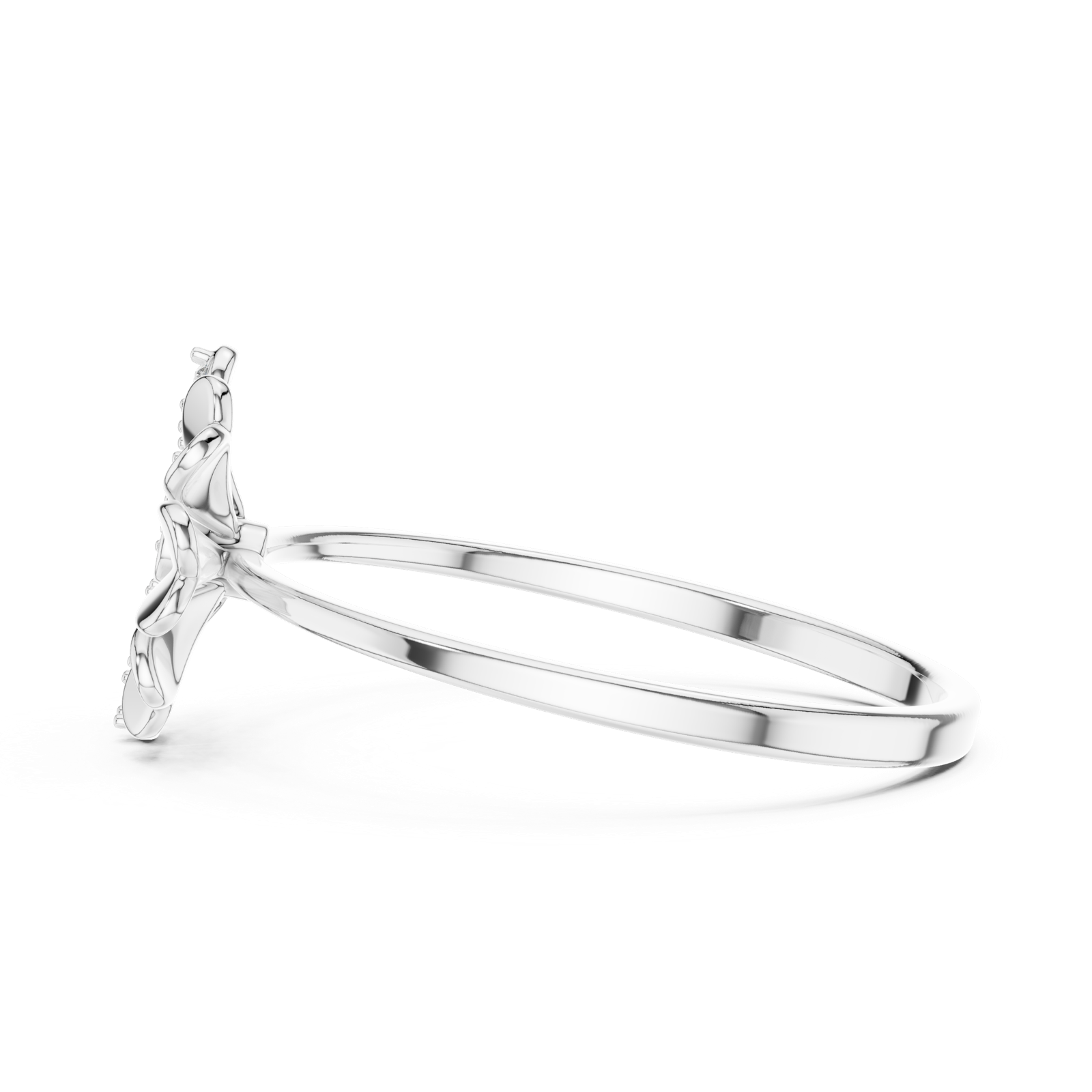 Gold Ring 1 (113), White Gold, view 3