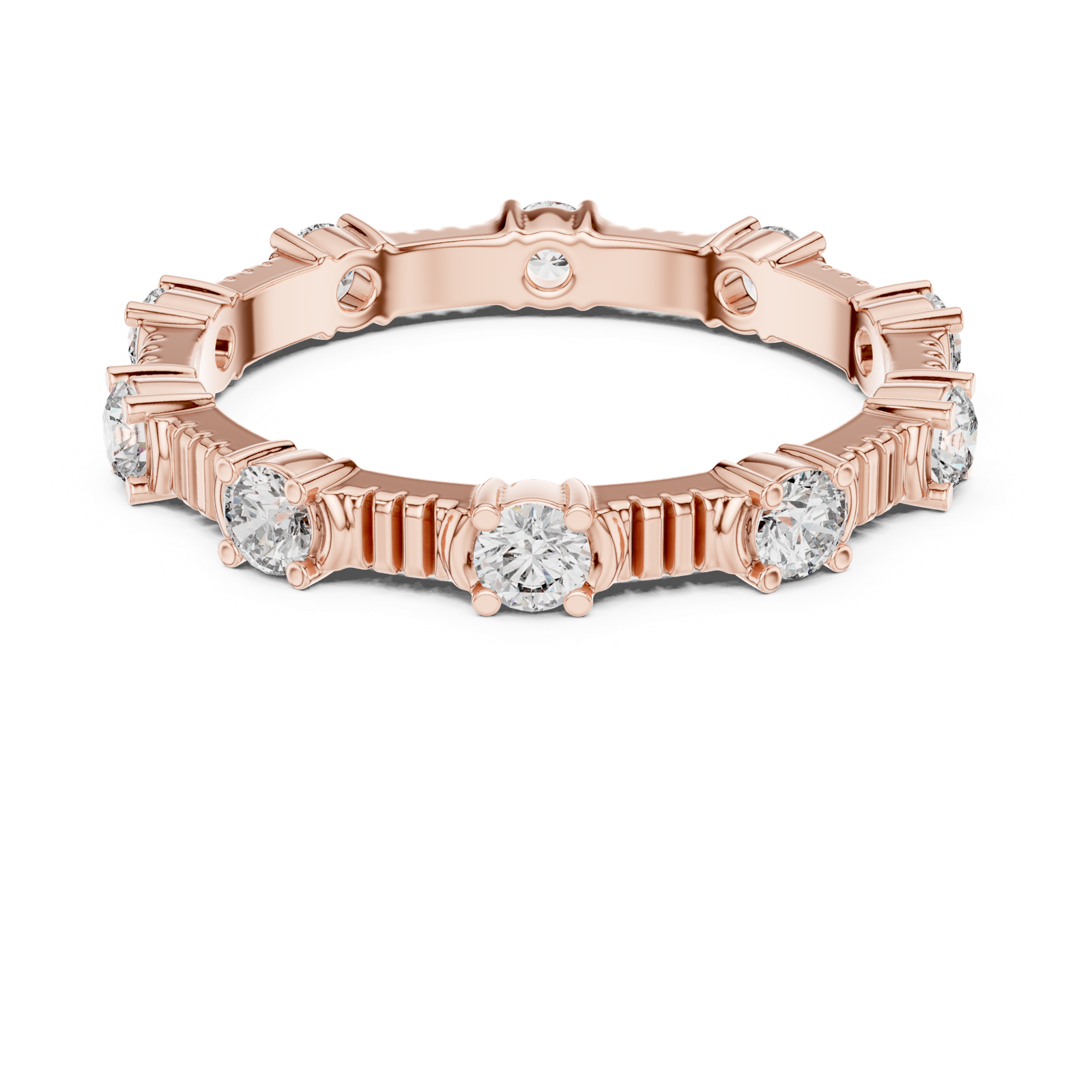 Gold Ring DDLR-236, Rose Gold, view 4