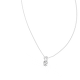 Gold Pendant GPD-0067, White Gold, view 2
