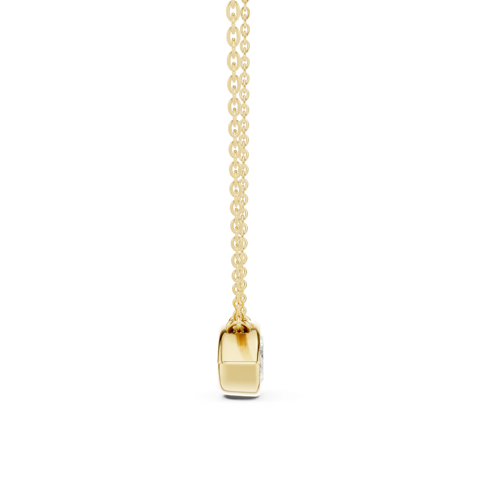 Gold Jewelry DDPO-007, Marquise center stone, Yellow Gold, view 3