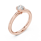 Gold Ring DDLR-538, Rose Gold, view 2