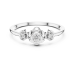 Gold Ring DR-6261, White Gold, view 4