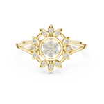 Gold Ring DR-6279, Yellow Gold, view 4