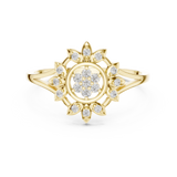 Gold Ring DR-6279, Yellow Gold, view 4
