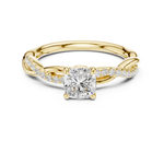 Gold Ring DDLR-591, Yellow Gold, view 4