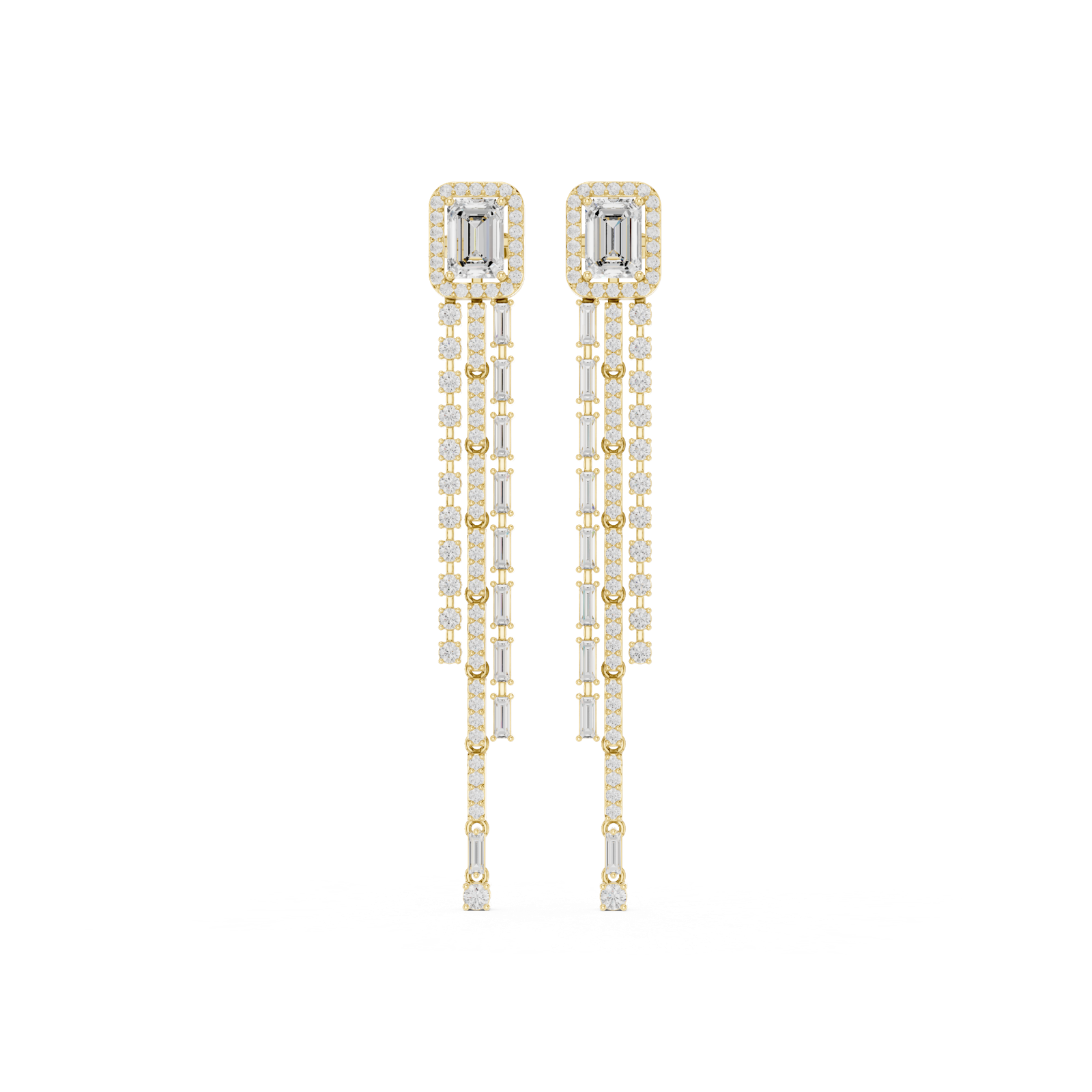 Gold Earrings SBER(20), Yellow Gold