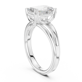 Gold Jewelry L36-7, Emerald center stone, White Gold, view 1