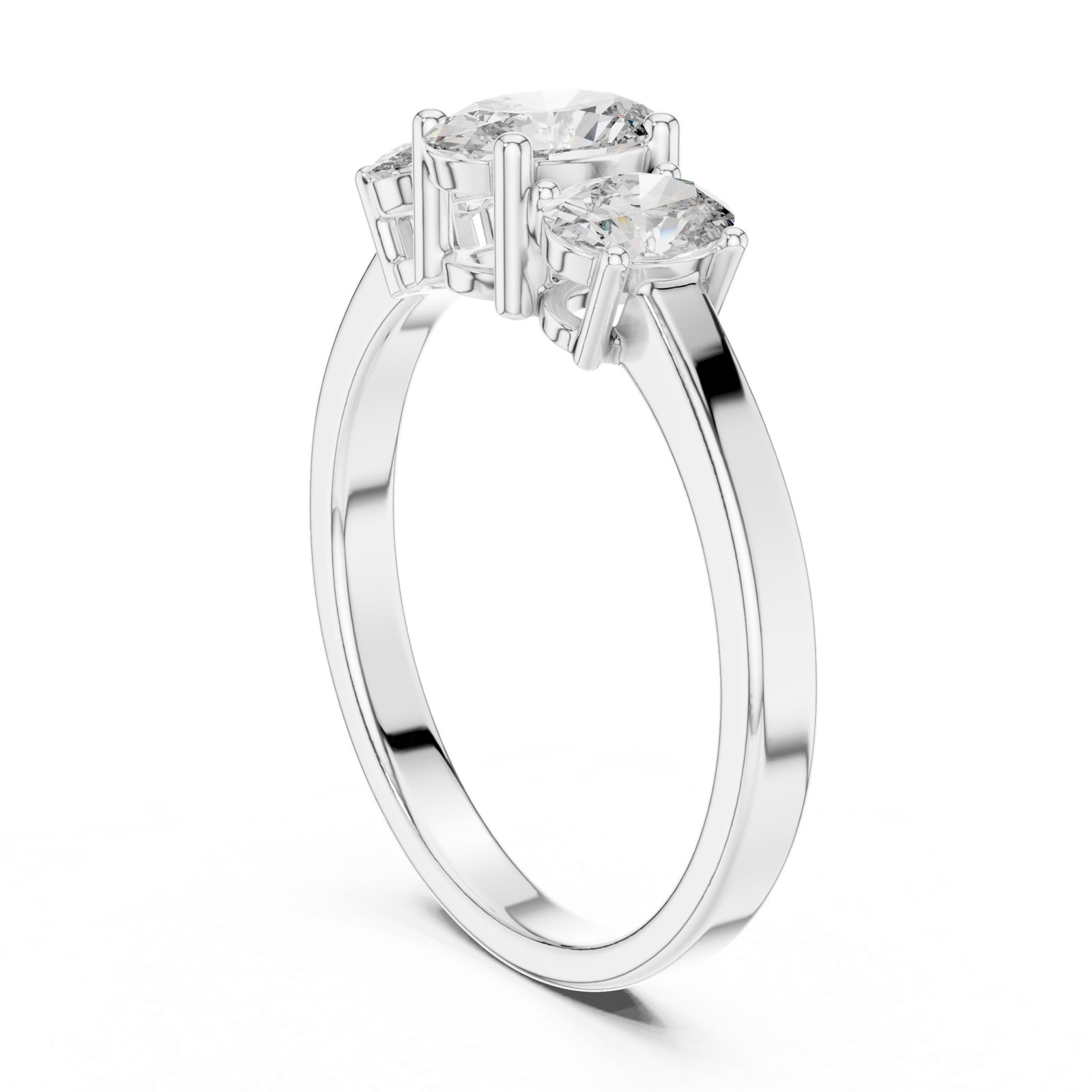 Gold Ring ALR-29, White Gold