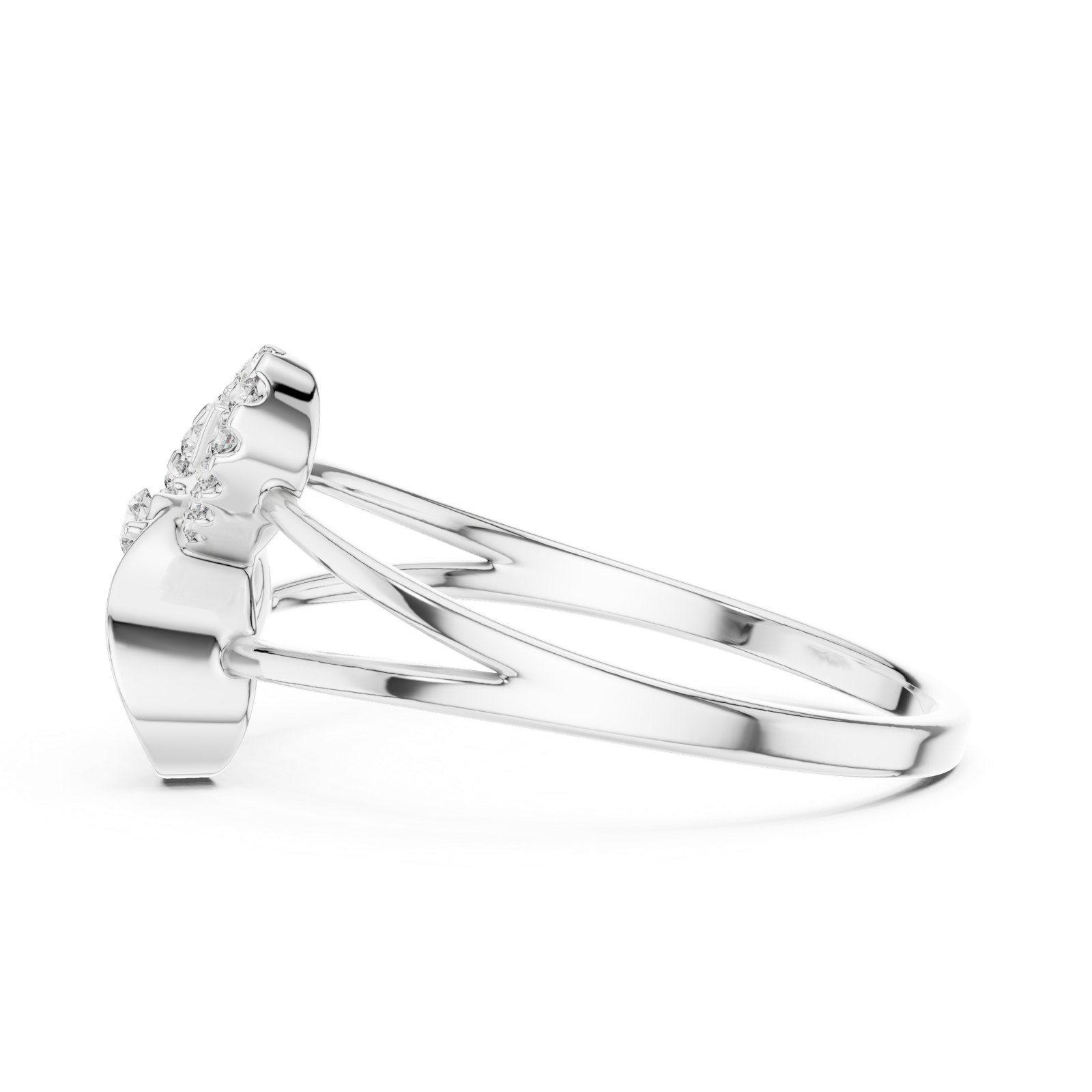Gold Ring 1 (239), White Gold, view 3