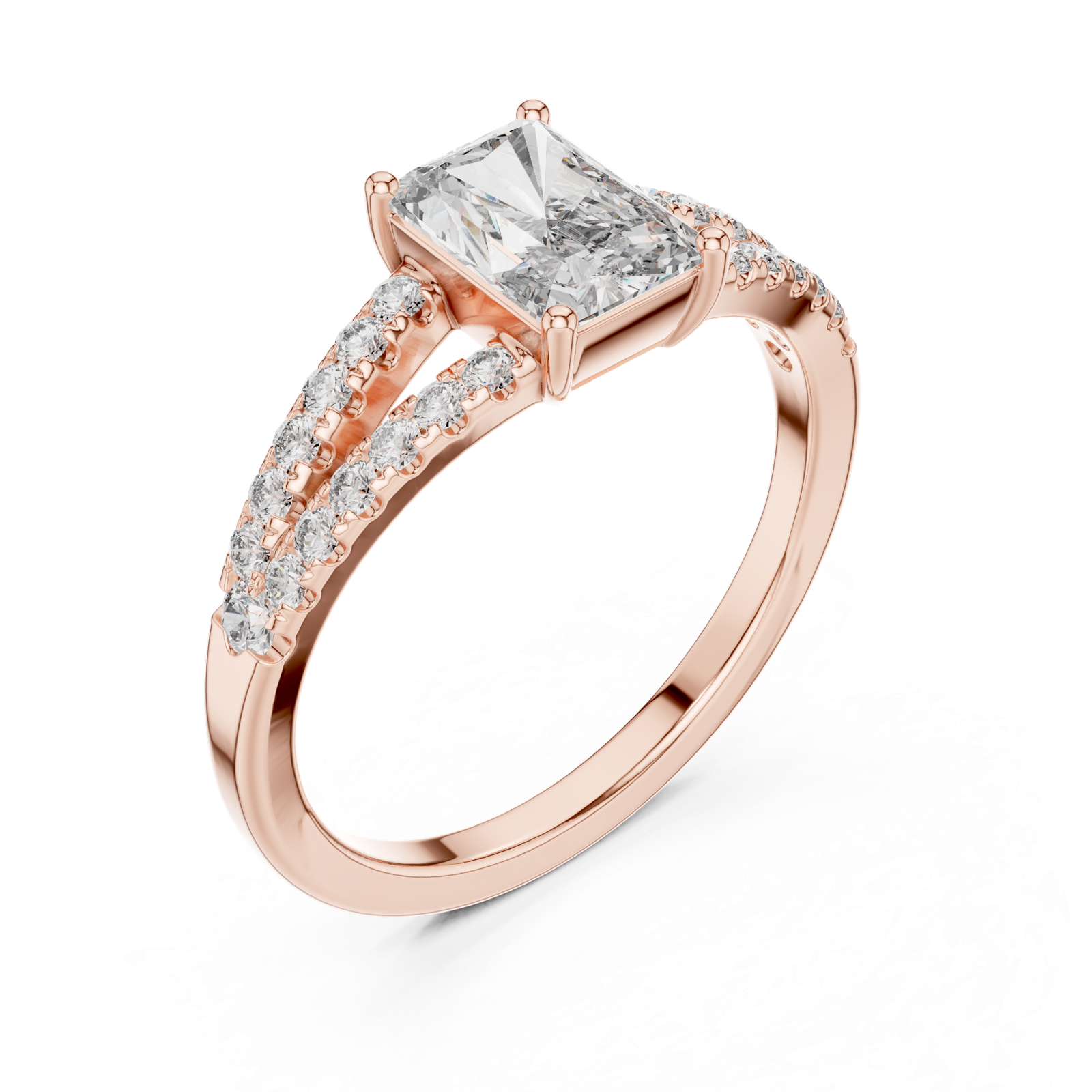 Gold Pendant 9-10009L_21, Rose Gold, view 2
