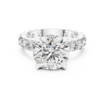 Gold Ring DDLR-193, White Gold, view 4