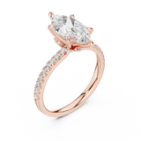 Gold Ring DDLR-1012, Rose Gold, view 2