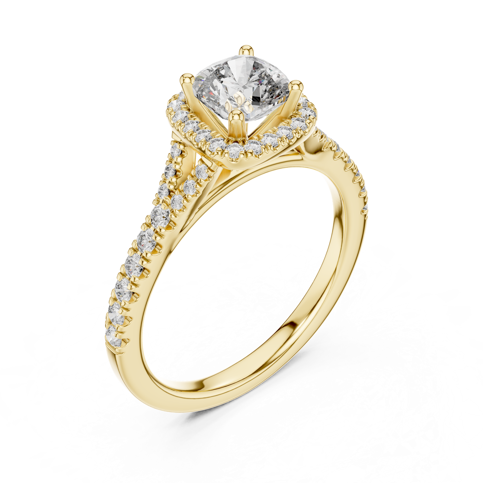 Gold Ring DDLR-043, Yellow Gold, view 2