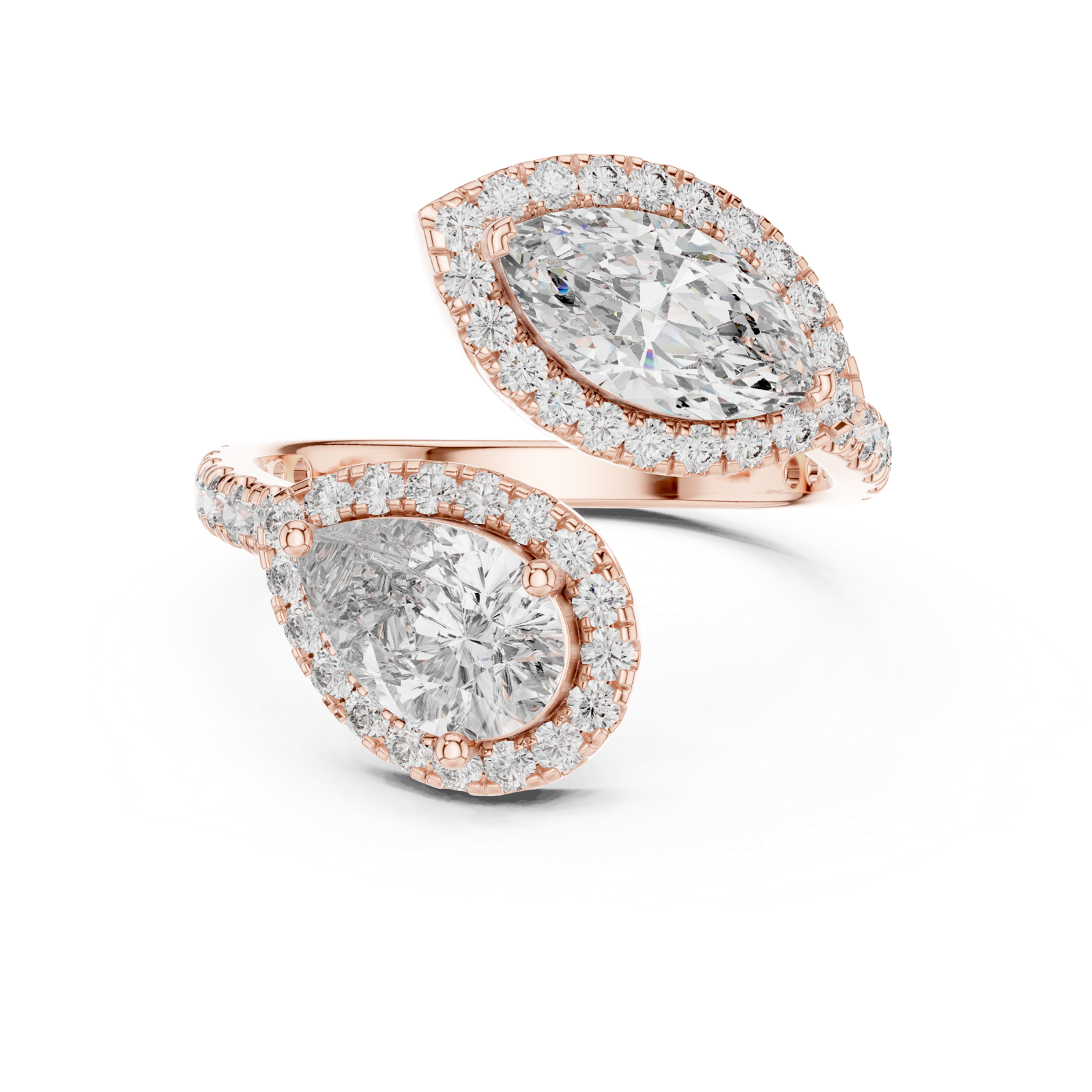 Gold Pendant 9-10007L_14, Rose Gold