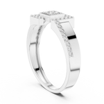 Gold Ring LR-01 (48), White Gold