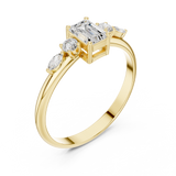 Gold Ring HLR-90, Yellow Gold, view 2