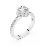 Gold Ring DDLR-325, White Gold, view 2