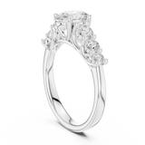Gold Ring DDLR-704, White Gold, view 1