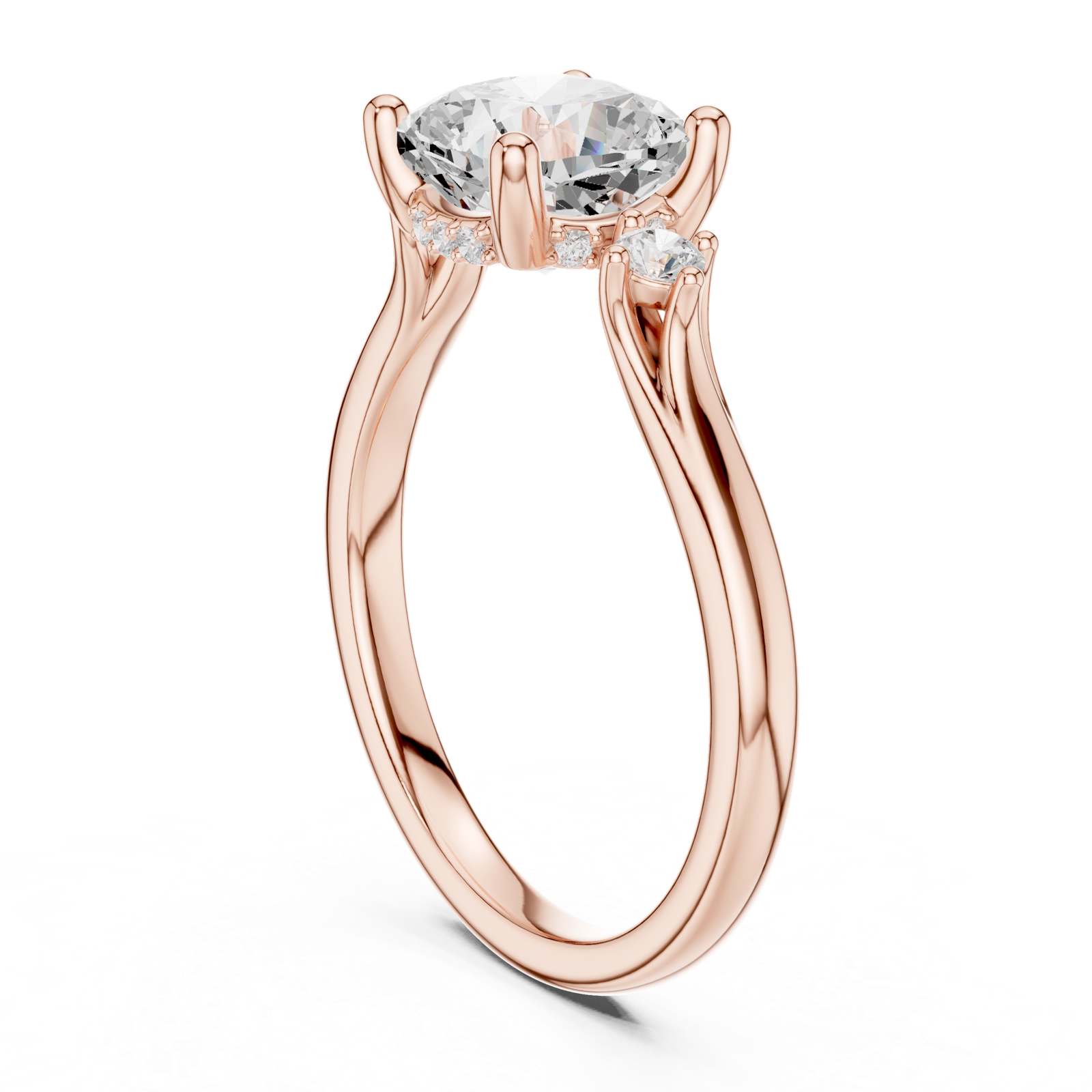 Gold Ring DDLR-970, Rose Gold