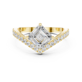 Gold Ring DDLR-1114, Yellow Gold, view 4