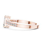Gold Ring ALR-61, Rose Gold, view 3