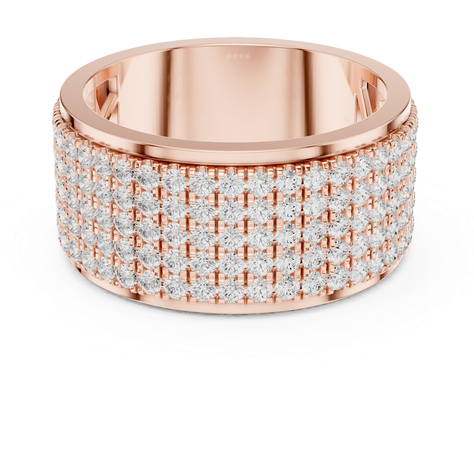 Gold Ring DDLR-428, Rose Gold, view 4