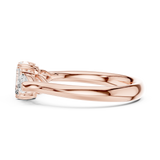 Gold Ring DDLR-579, Rose Gold, view 3