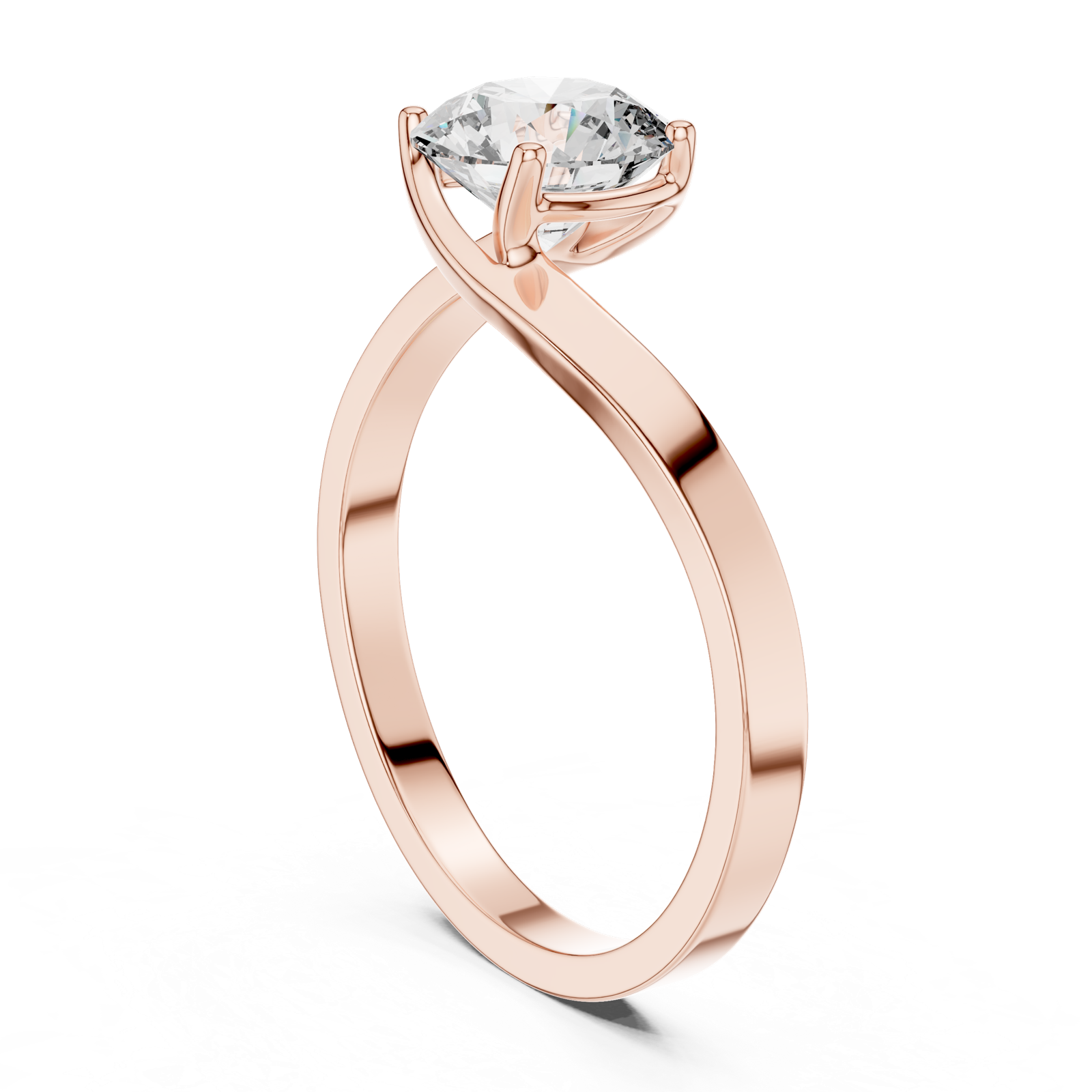 Gold Ring LR-0023, Rose Gold, view 1