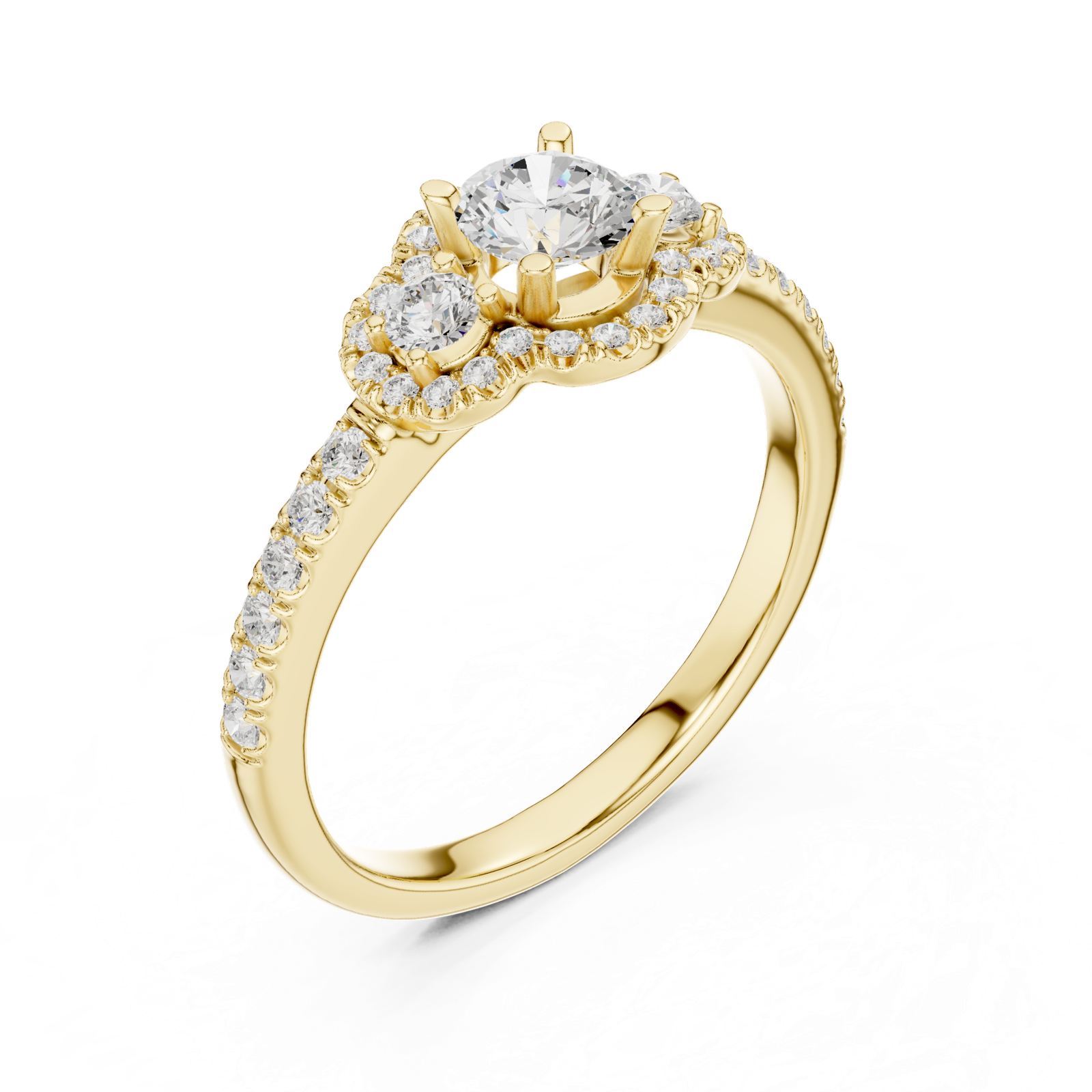 Gold Ring LR-0289, Yellow Gold, view 2