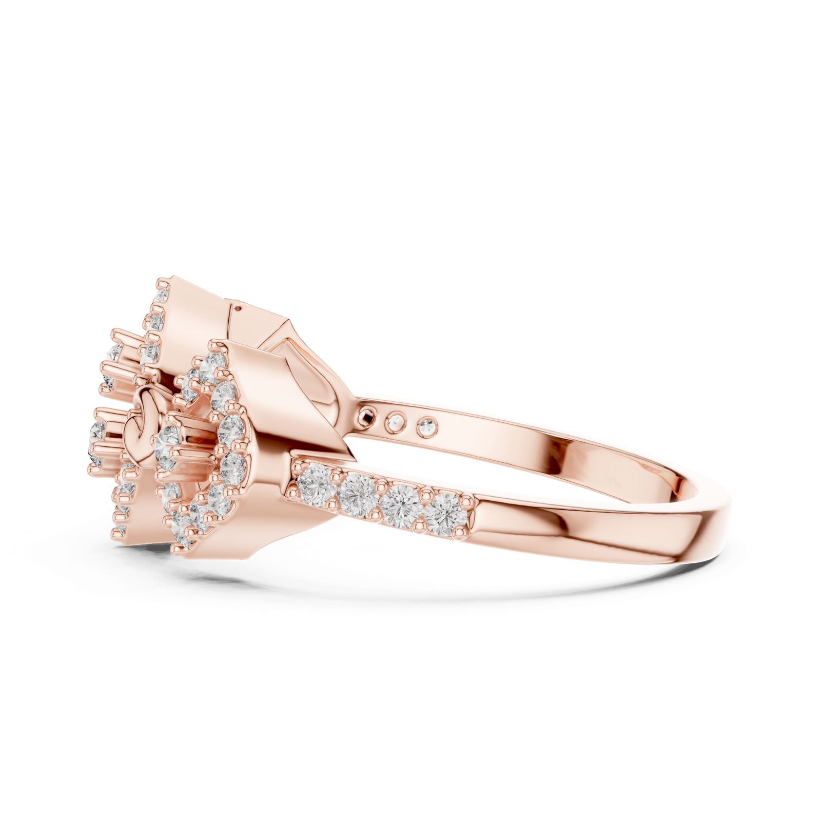 Gold Ring LR-01 (88), Rose Gold, view 3