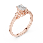 Gold Ring DDLR-483, Rose Gold, view 2