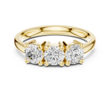 Gold Ring DDLR-610, Yellow Gold, view 4