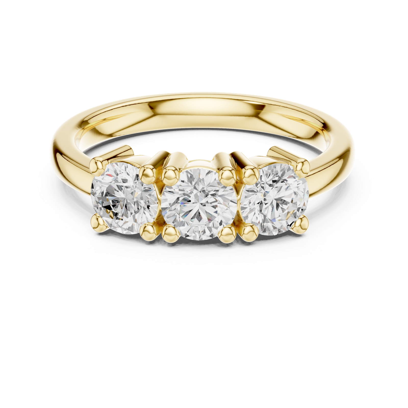 Gold Ring DDLR-610, Yellow Gold, view 4