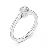 Gold Ring DDLR-565, White Gold, view 2