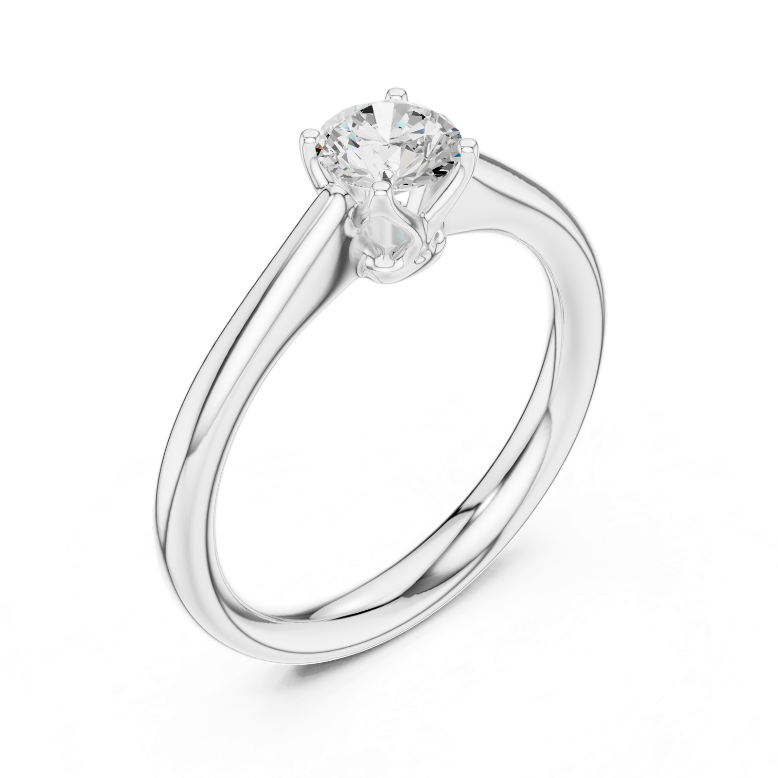 Gold Ring DDLR-565, White Gold, view 2