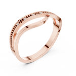 Gold Ring DDLR-738, Rose Gold, view 2