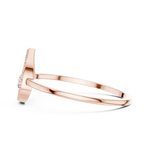 Gold Ring DR-6161, Rose Gold, view 3