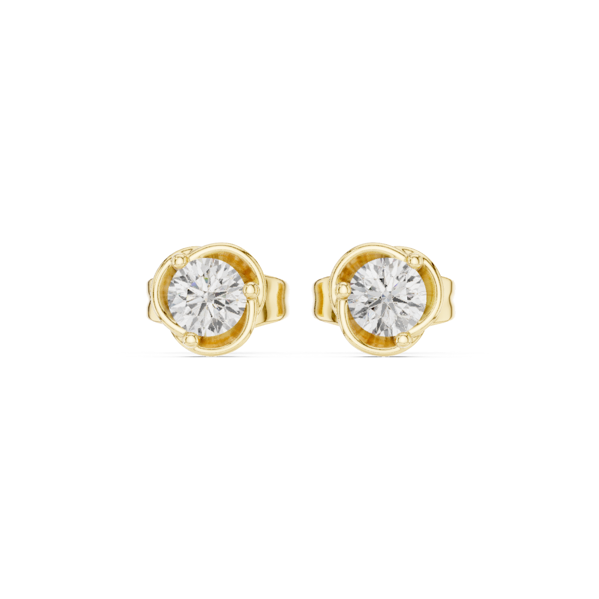 Gold Earrings SBER(53), Yellow Gold