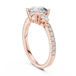 Gold Ring DDLR-037, Rose Gold, view 1