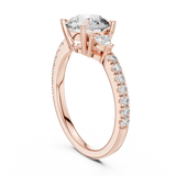 Gold Ring DDLR-037, Rose Gold, view 1