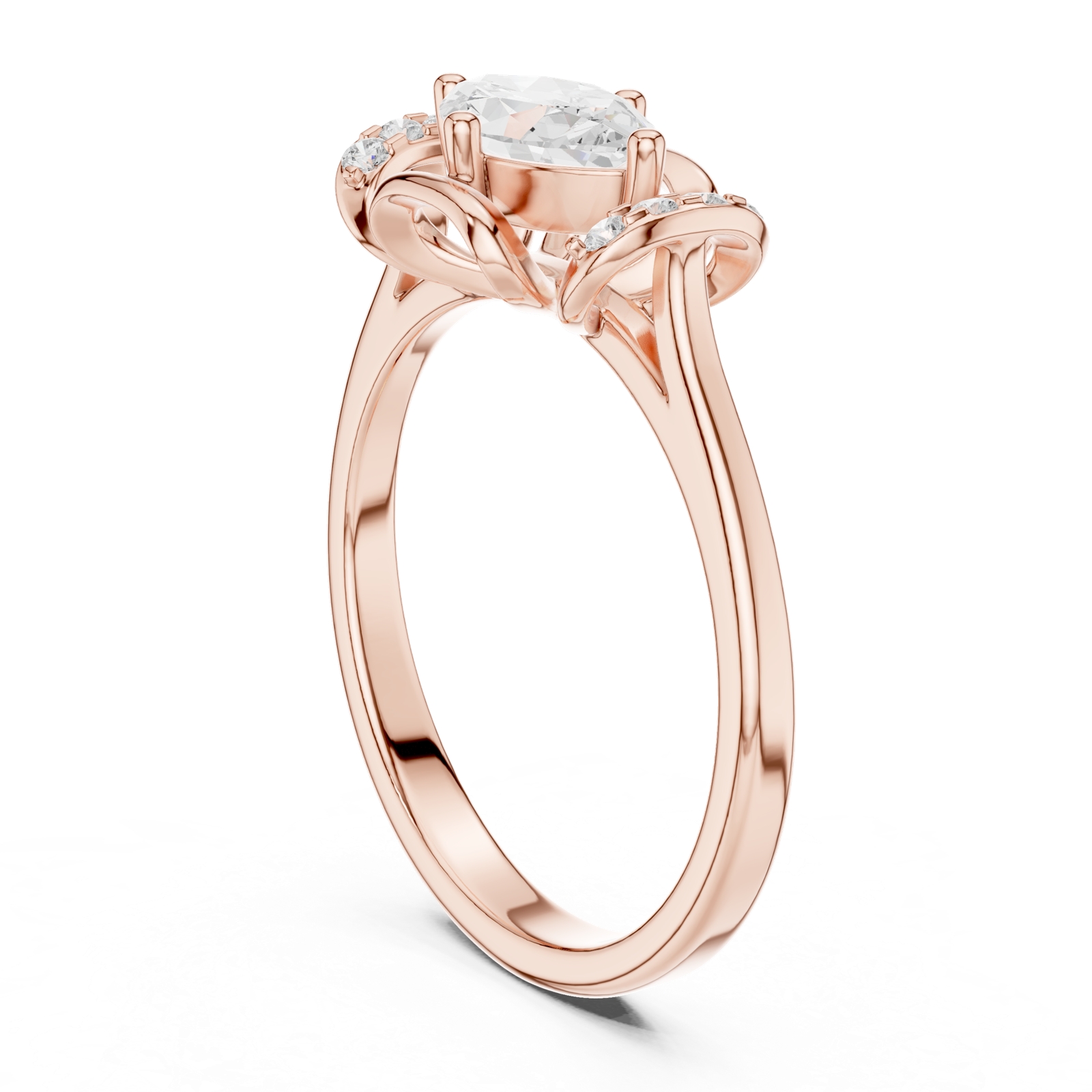 Gold Ring DDLR-509, Rose Gold