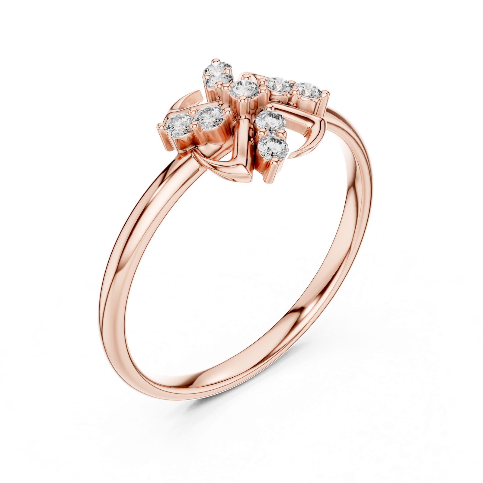 Gold Ring 1 (421), Rose Gold, view 2
