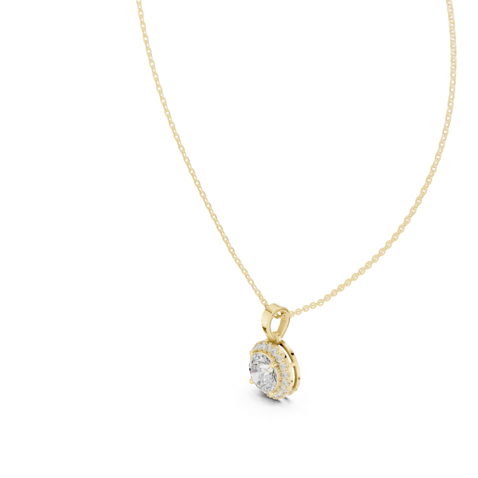 Gold Pendant GPD-0012, Yellow Gold, view 2