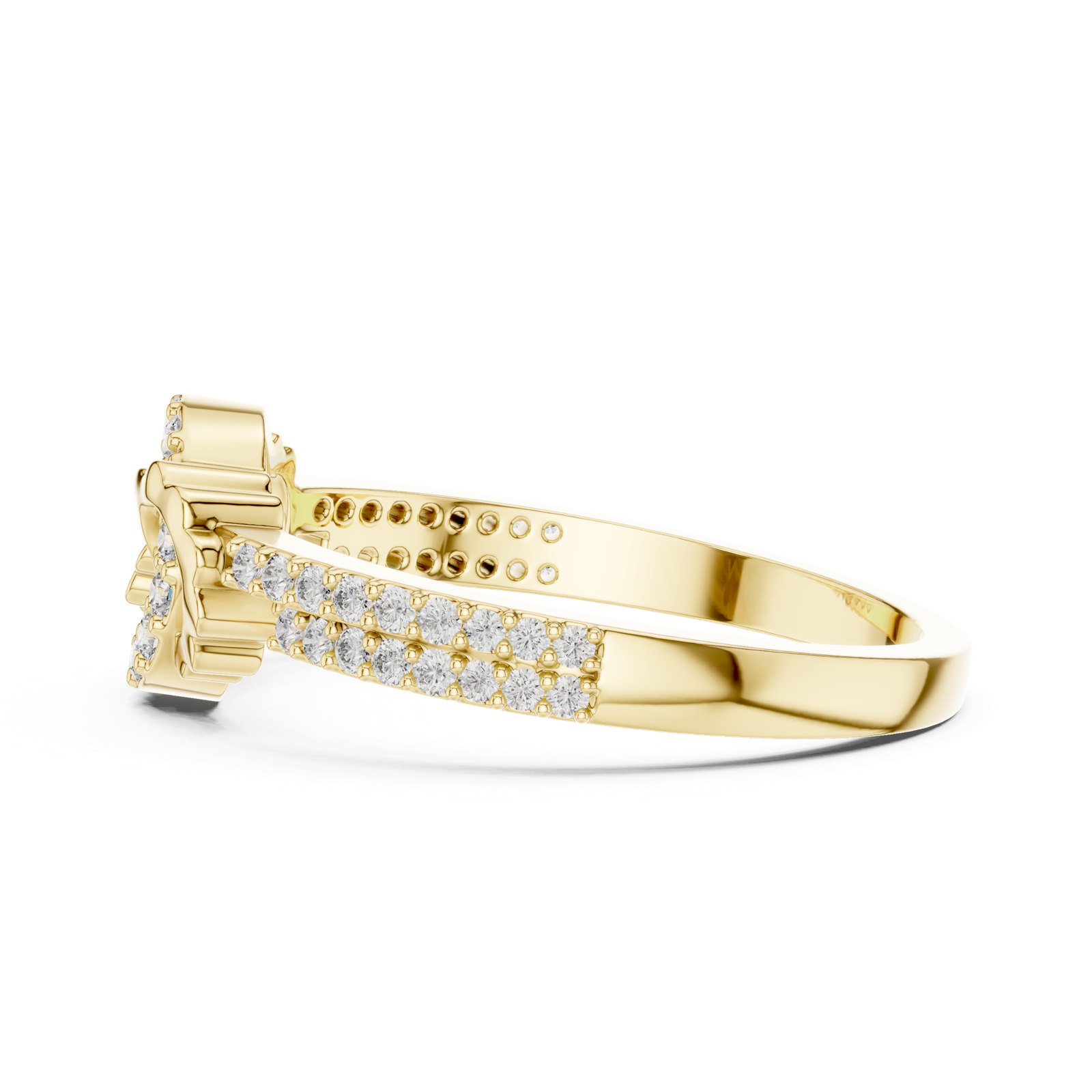 Gold Ring LR-01 (89), Yellow Gold, view 3