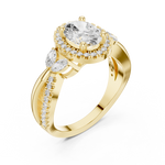 Gold Ring DDLR-416, Yellow Gold, view 2