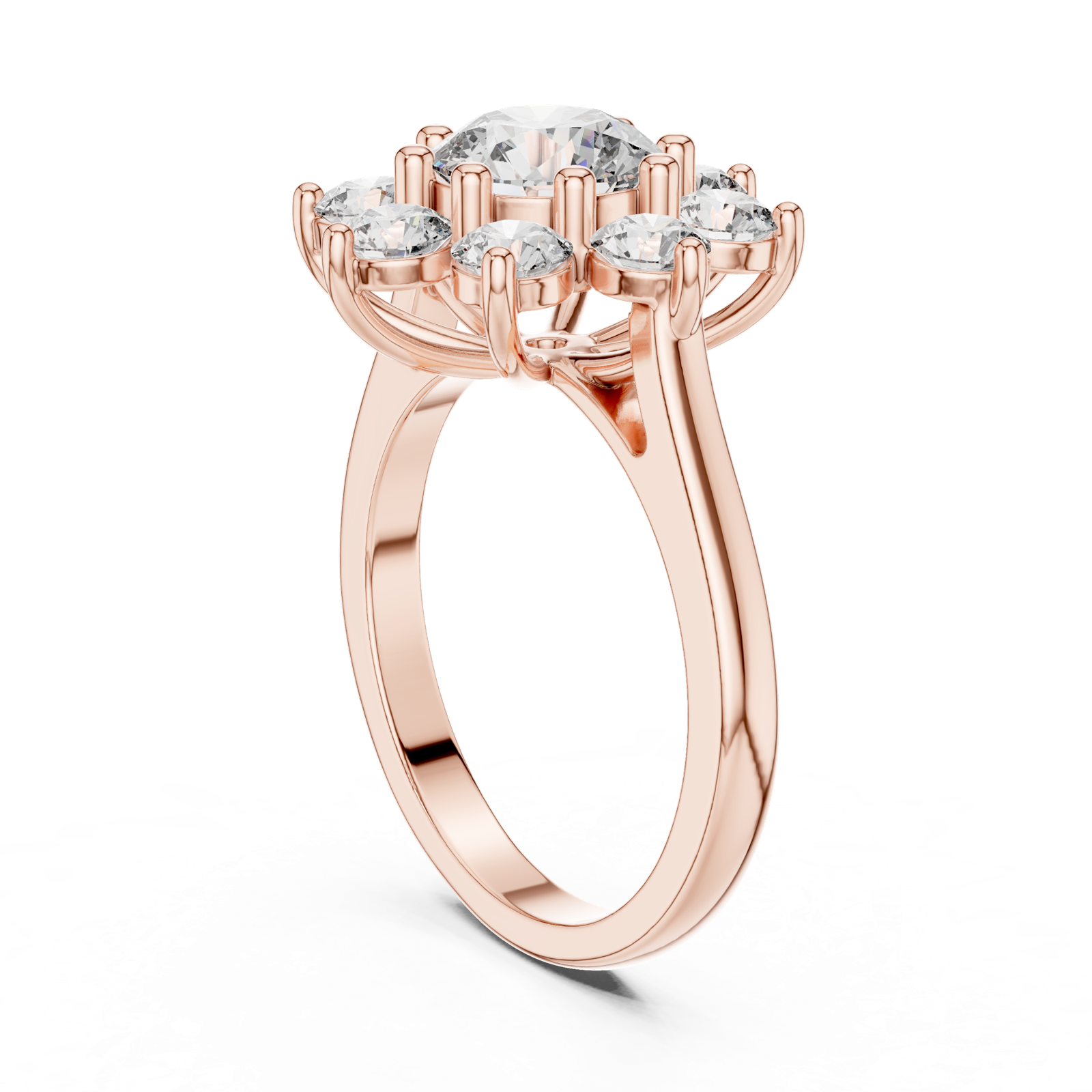Gold Ring AGDLR-273, Rose Gold