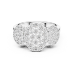 Gold Ring DDLR-779, White Gold, view 4