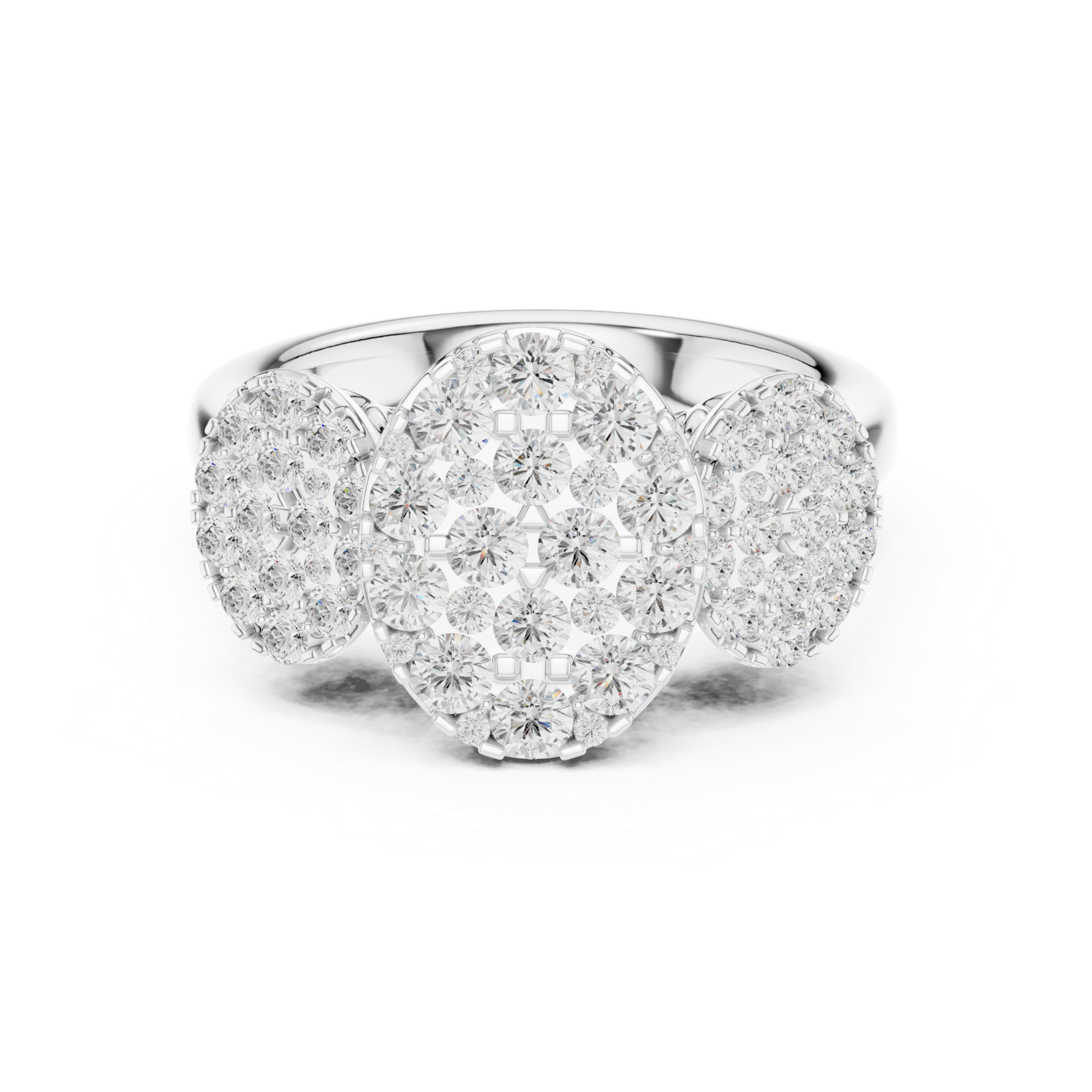 Gold Ring DDLR-779, White Gold, view 4