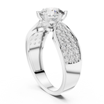 Gold Ring LR-0094, White Gold, view 1