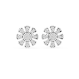 Gold Earrings 9-10097E, White Gold